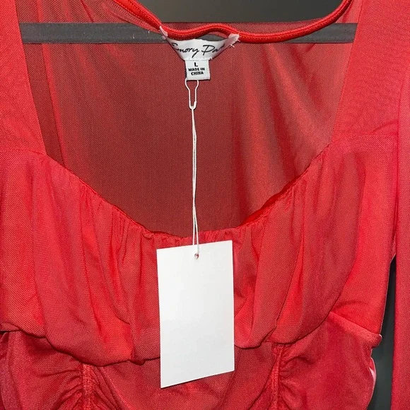 Emory Park Long Sleeve Mesh Top - Picture 2 of 4